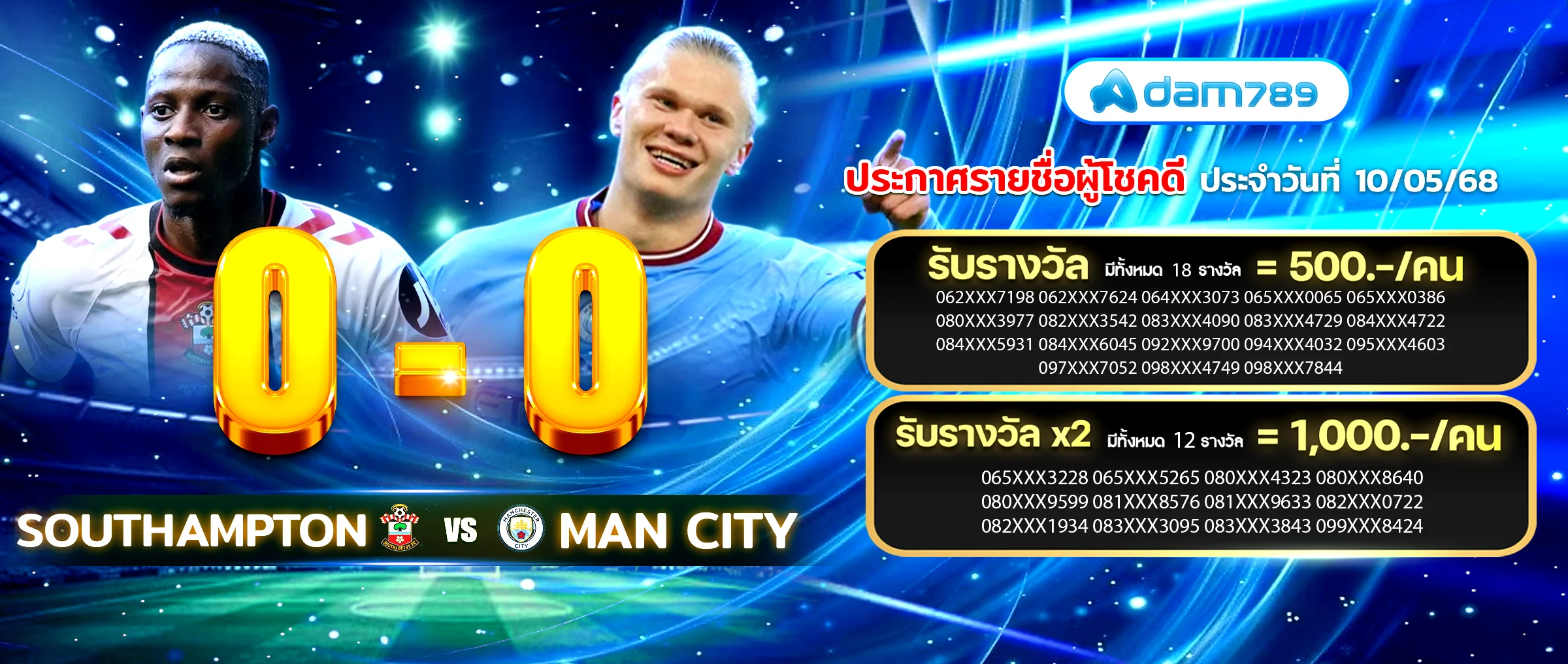 ประกาศชื่อผู้โชคดี by dam789